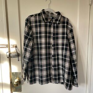 Vintage NYCC Plaid Button-Up Shirt